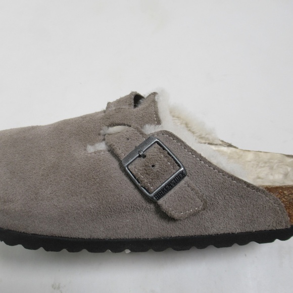 Birkenstock Unisex Boston Shearling Suede Leather Stone Coin 7 US M / 9 US L main image 5